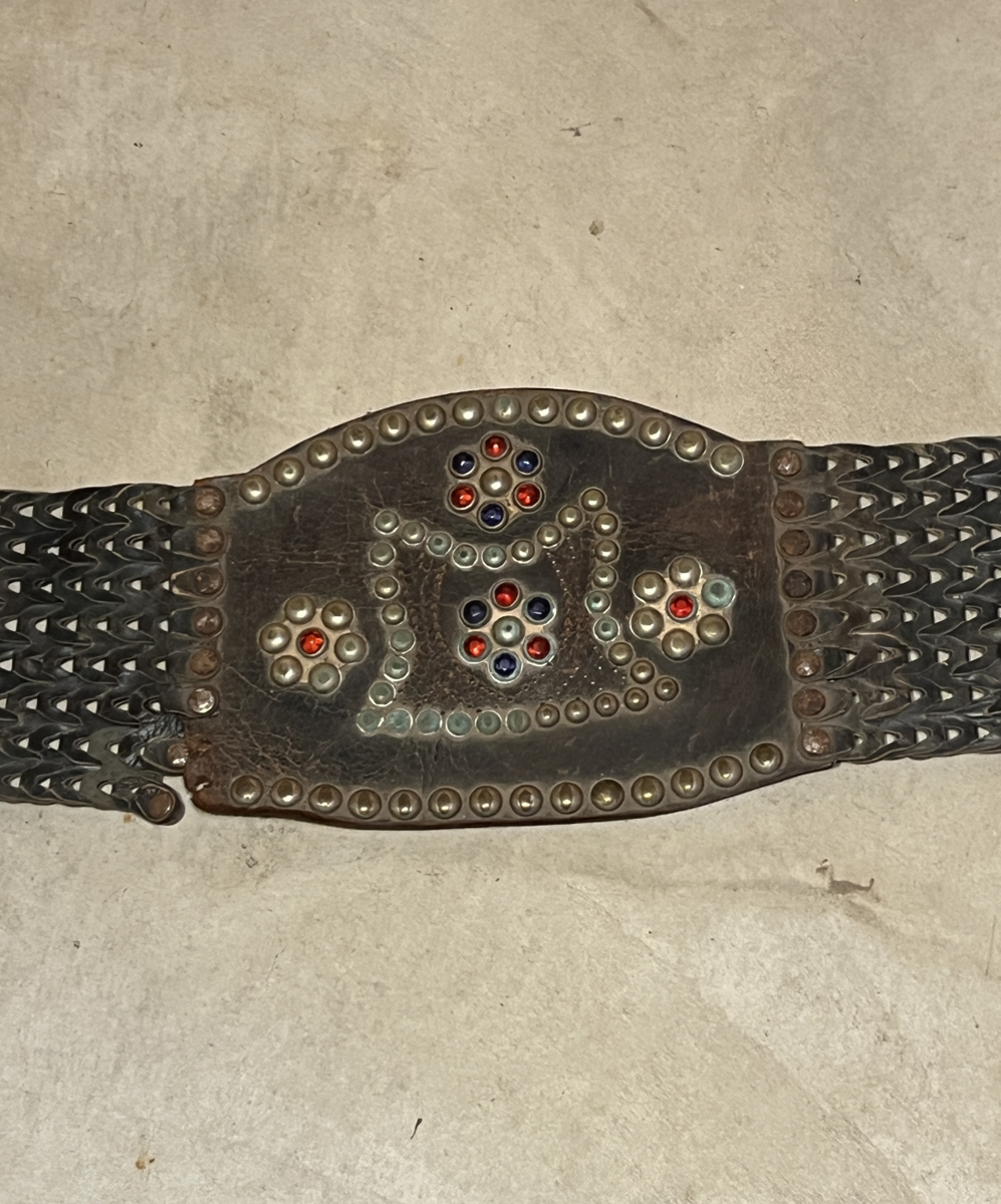 Indian Motorcycle Leather Kidney Belt 40s or 50s Vintage  display picture 1