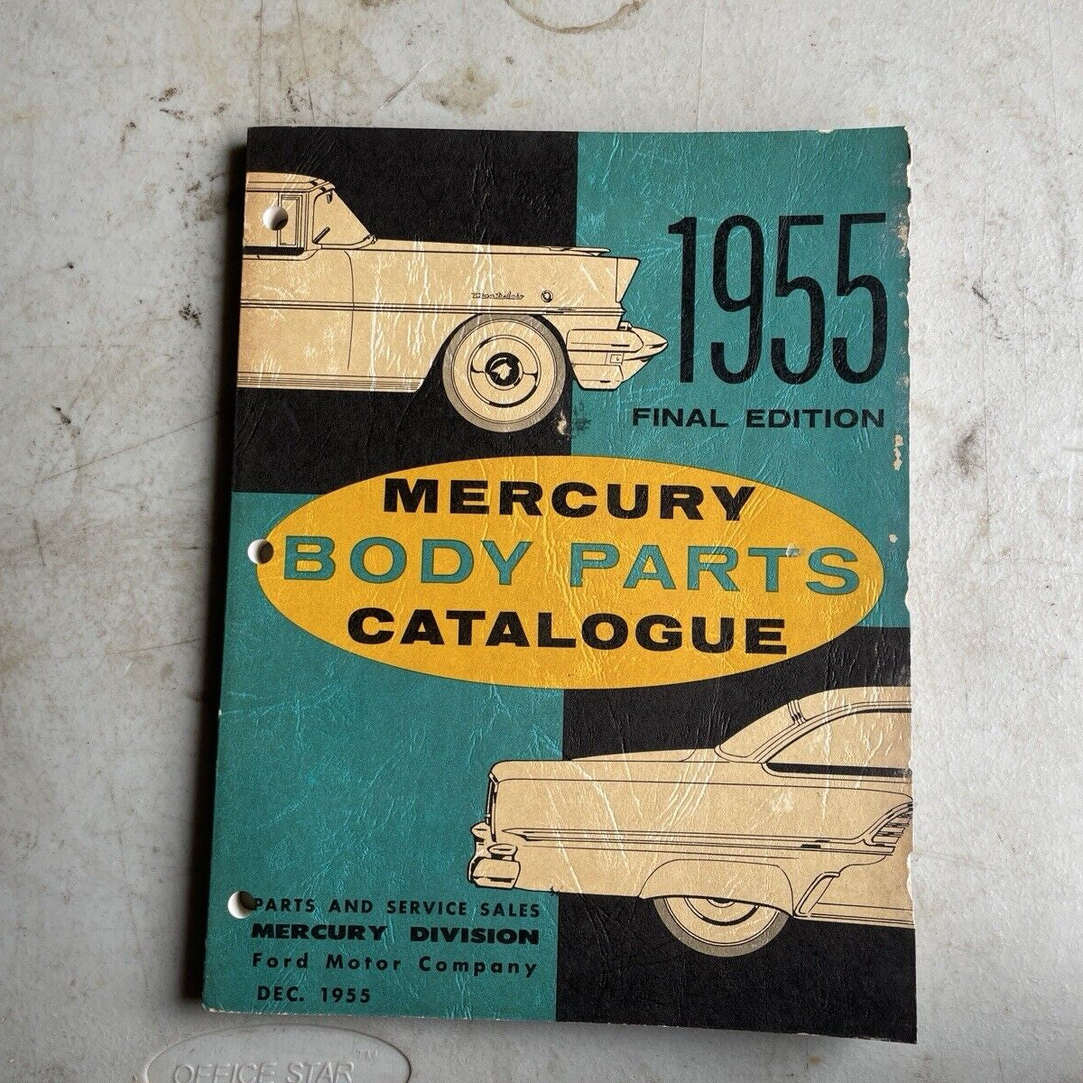 1955 Mercury Body Parts Catalogue Final Edition Catalog 55 Iron Trap