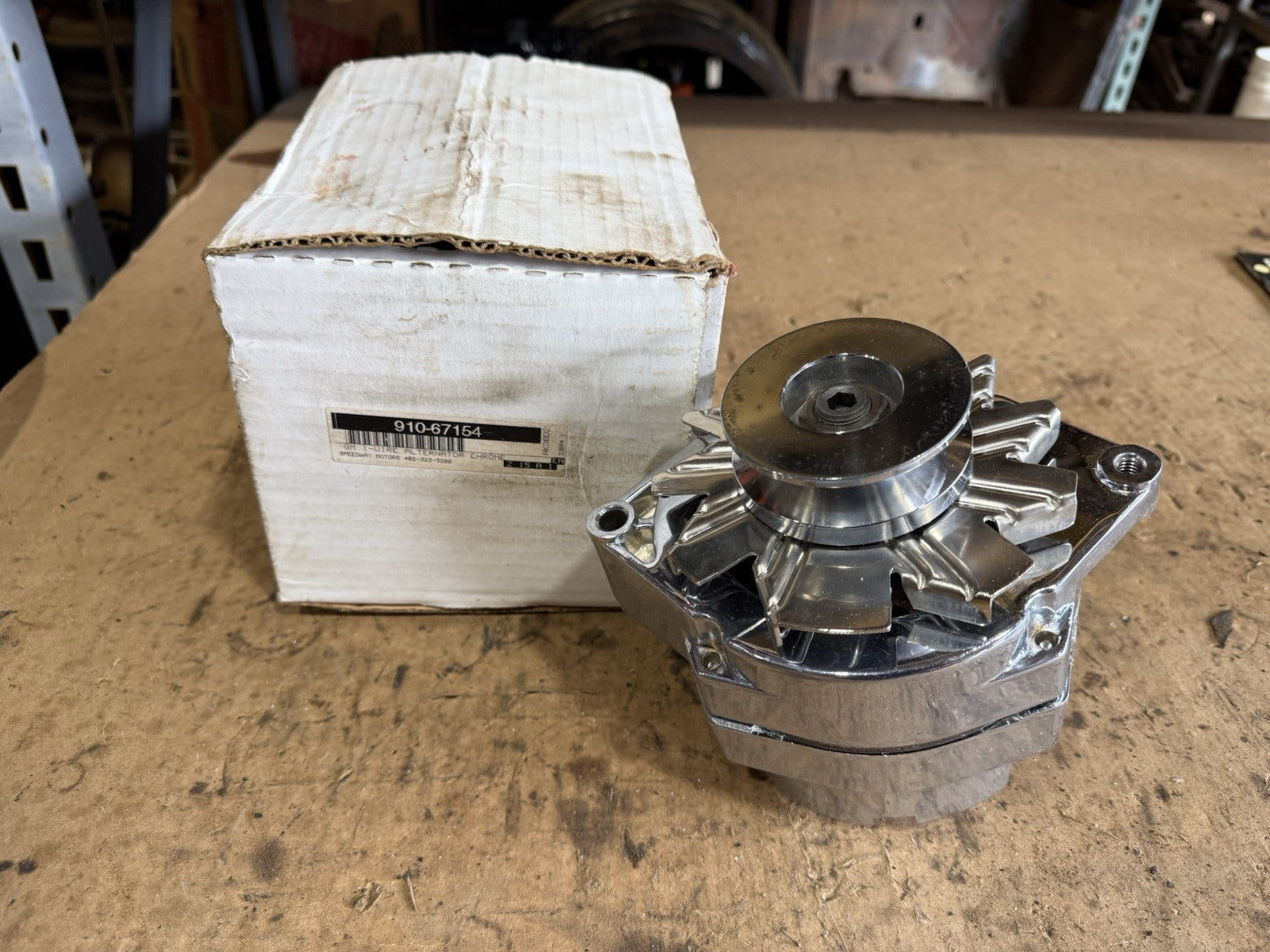 Speedway GM Chrome One Wire Alternator, 60 Amp – Iron Trap Garage