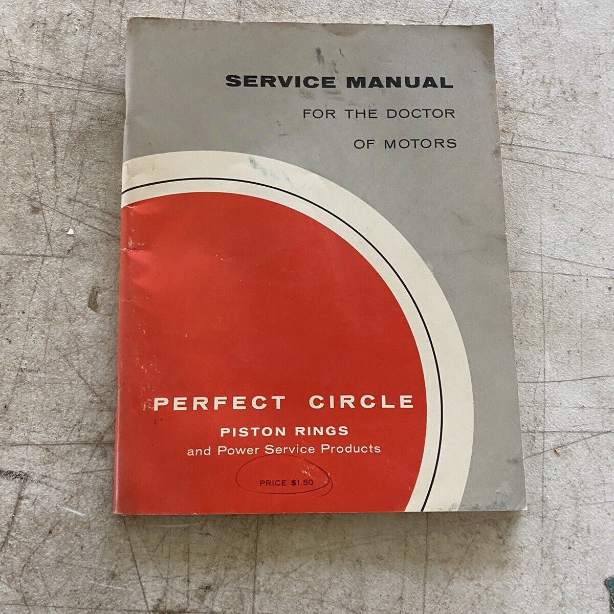 Vintage 1961 Perfect Circle Piston Rings Service Manual Iron Trap Garage