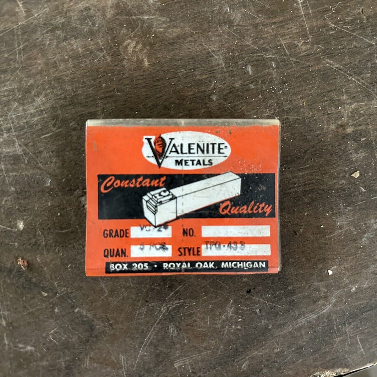 New 5 Pcs VALENITE TPG 433 VC 2 Carbide Inserts Turning Lathe Tools Mi