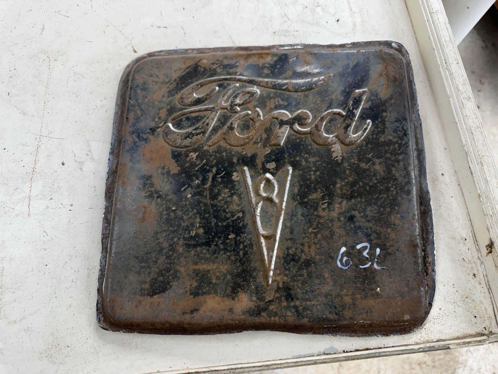 Vintage Ford Truck Tailgate Script Logo Section 1937 1938 1939