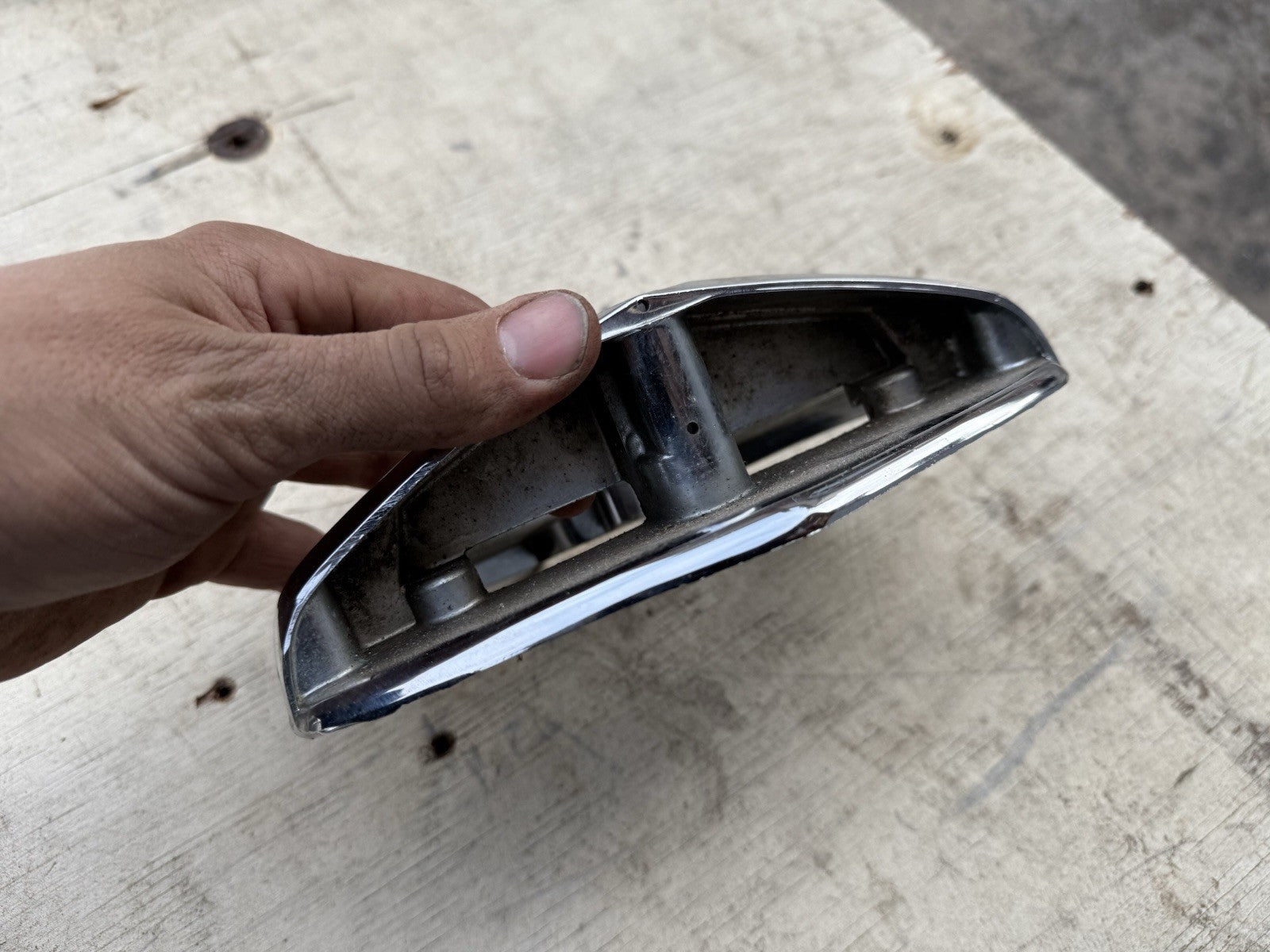 1950 Mercury Trunk Emblem Handle Original OM-7243525 Coupe