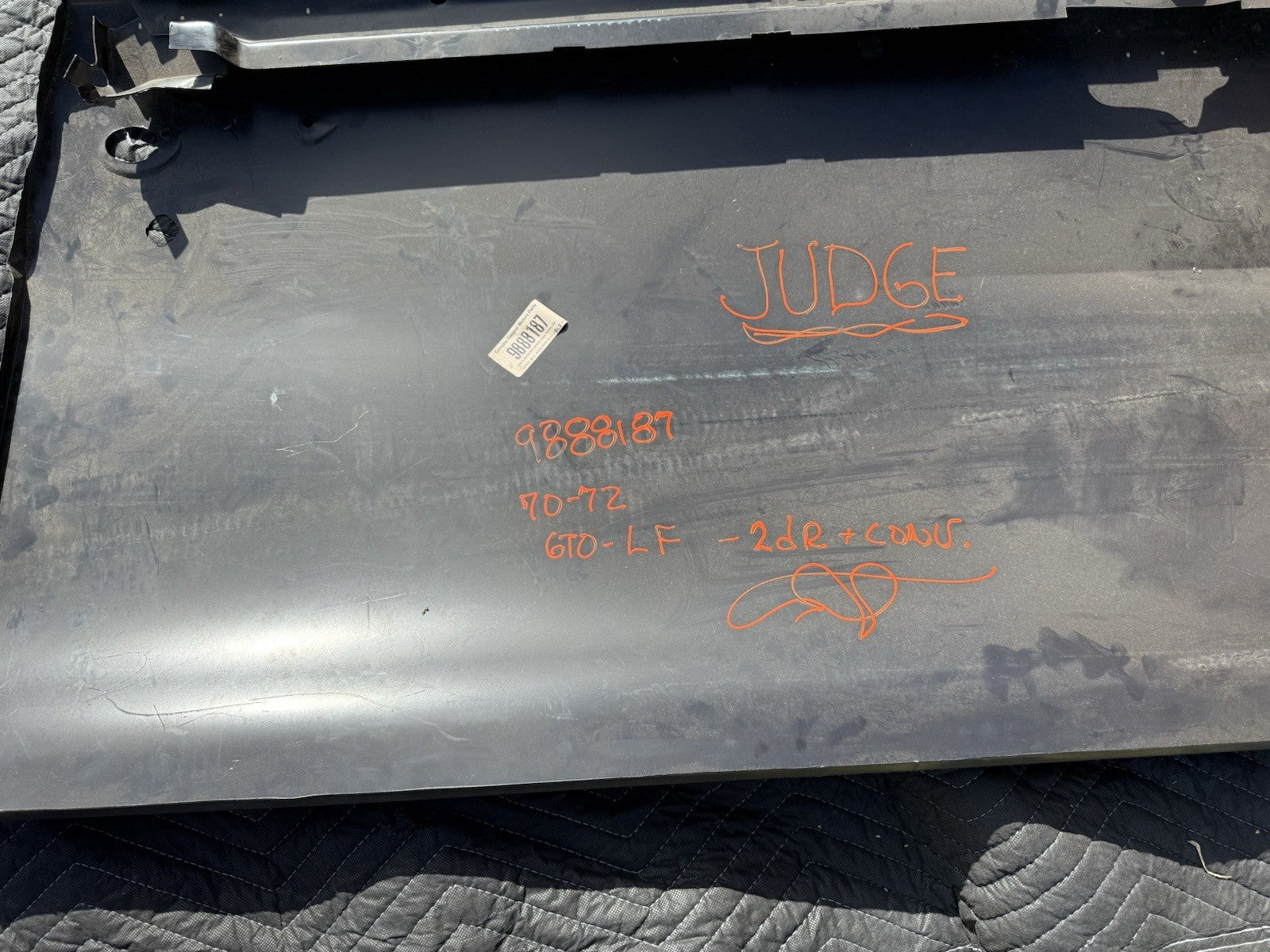 NOS 1970 1971 1972 Pontiac GTO Judge Drivers Side Door Skin 2 Door