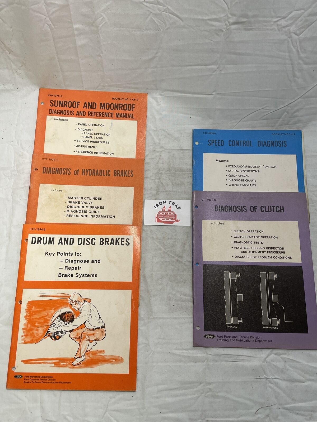 1974/75 Ford Driveability Diagnosis book Lot CTP-1974-6/CTP-1975-1