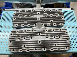 Edmunds Custom 1938-1948 Ford Flathead 59ab Finned Aluminum Cylinder Heads