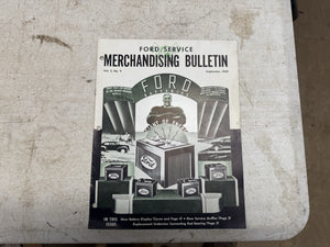 1939 Ford Service Merchandising Bullentin Vol 2 Battery Display