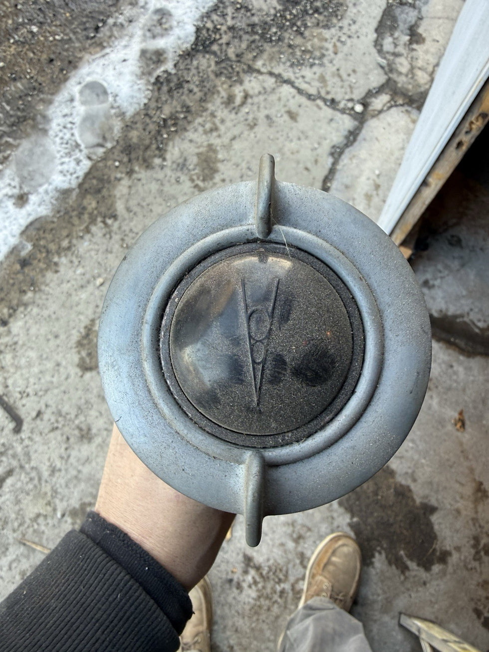 1937 Ford Banjo Steering Wheel Horn Button & Rod Coupe Sedan Hot Rod ...
