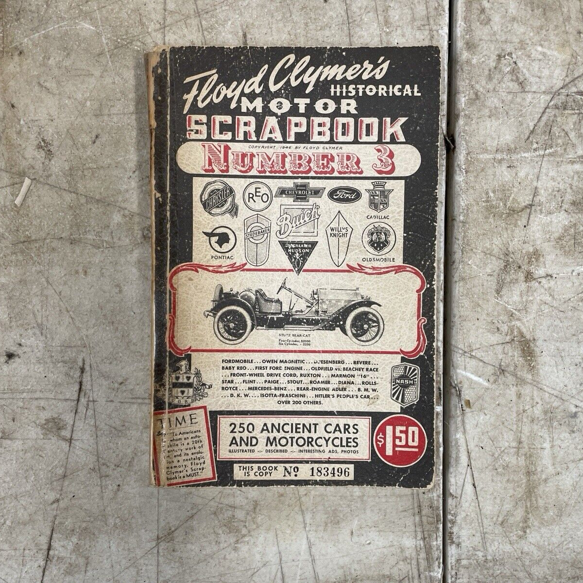 Book Floyd Clymers Historical Motor Scrapbook 3 250 Ancient Cars Motor