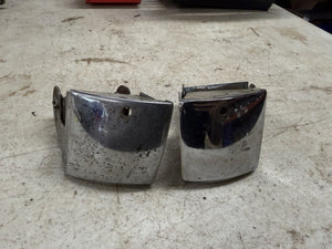 1940 Ford Chrome Dashboard Ashtrays Pair Original Coupe Sedan Convertible