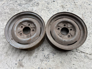 Ford 15”x5” Steel Wheels 5x5.5 BP Hot Rod 1949 1950 1951 Shoebox Hot Rod Coupe