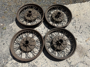 4 1928 1929 Ford Model A 21" Wire Wheels 5x5.5 BP Coupe Sedan Roadster Original