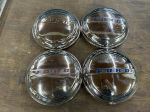 Ford 194748 Car 194656 Truck Dog Dish Bowl Hubcap Set Coupe Sedan Convertible