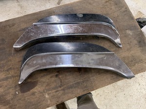 1960 Mercury Park Lane Rear Fender Skirts W/ Stainless Trim