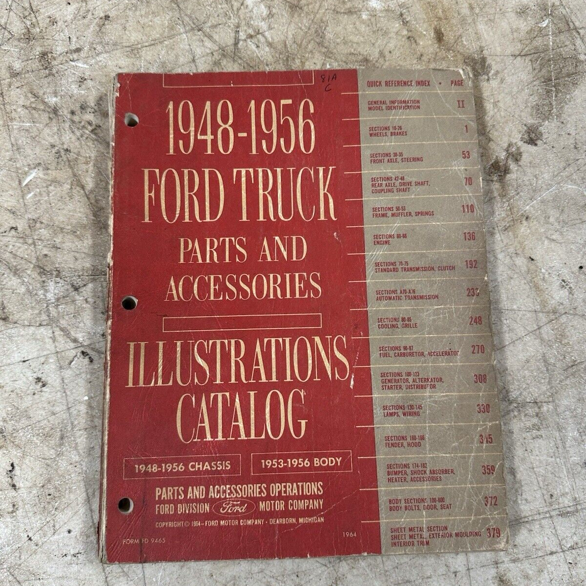 19481956 Ford Truck Parts & Accessories Illustrations Catalog 47