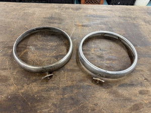1930 1931 Ford Model A Headlight Bezels Trim Rings Original Coupe Sedan Roadster