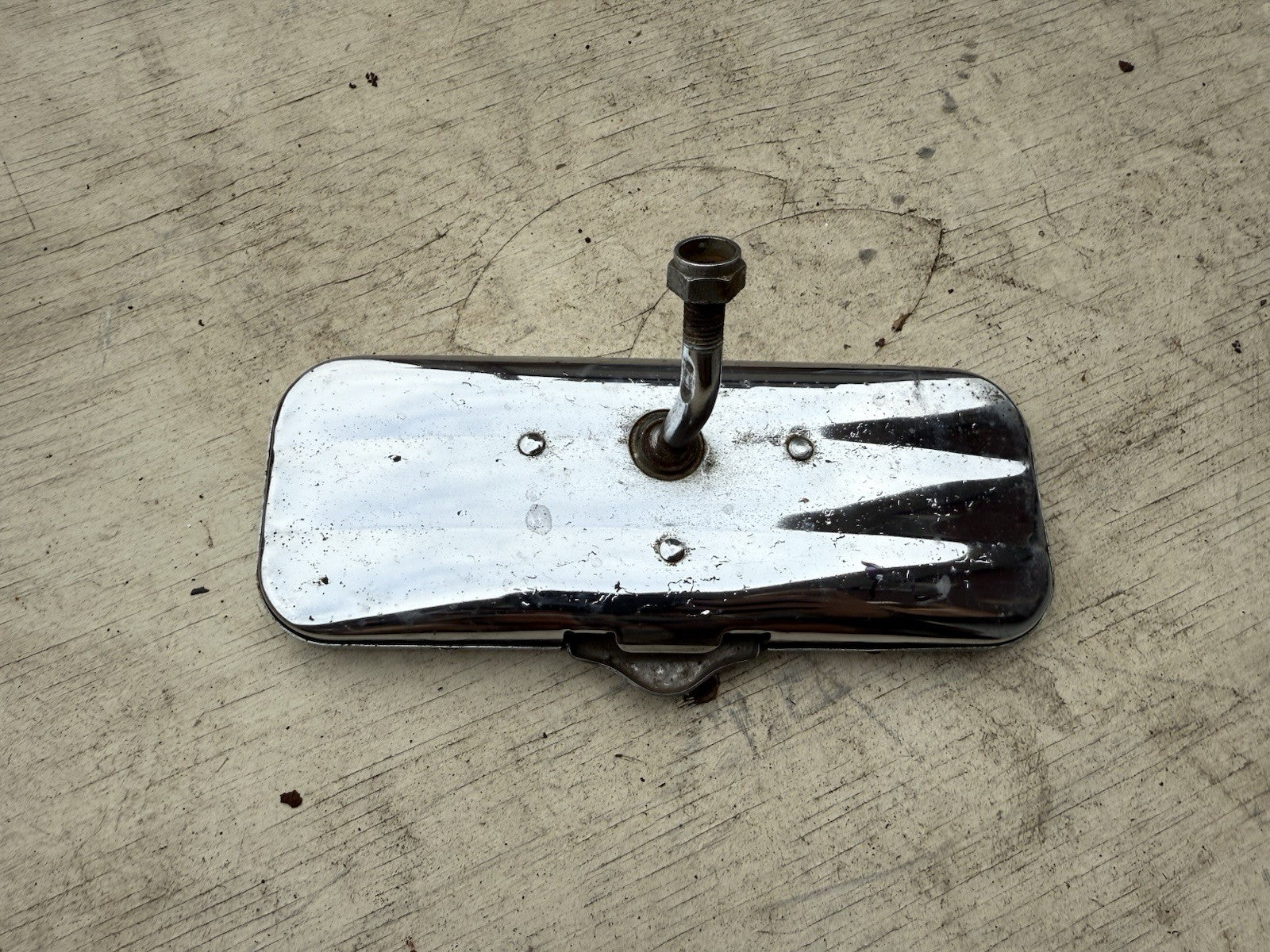 Vintage Guid 1930s-40s-50s Glare Proof Rear View Mirror – Iron