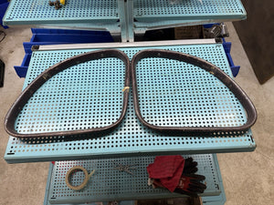 1935 1936 Ford 4 Door Sedan Quarter Window Garnish Molding Original Pair