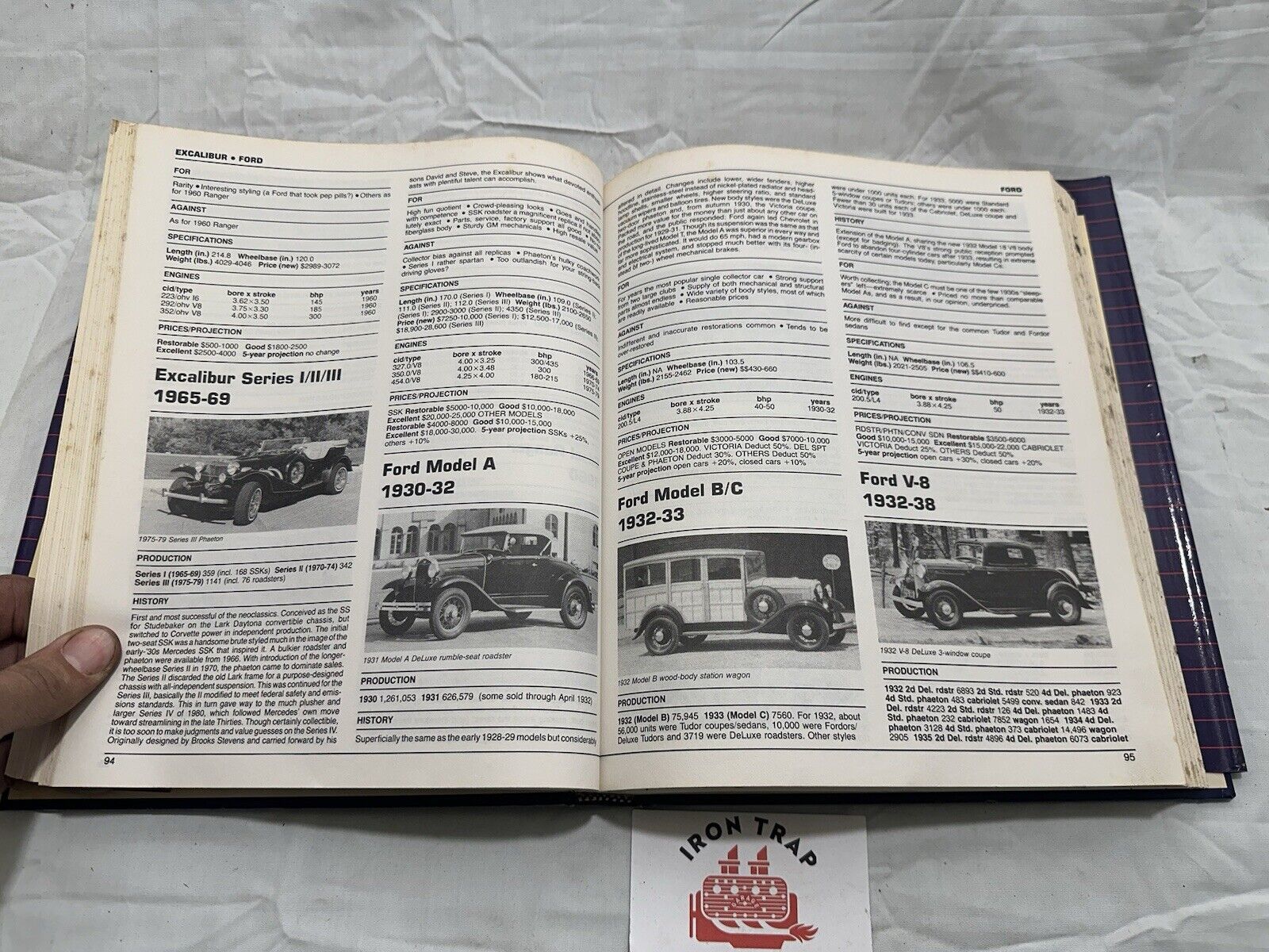 COMPLETE BOOK OF COLLECTIBLE CARS 1930 - 1980 Hardcover With Dust