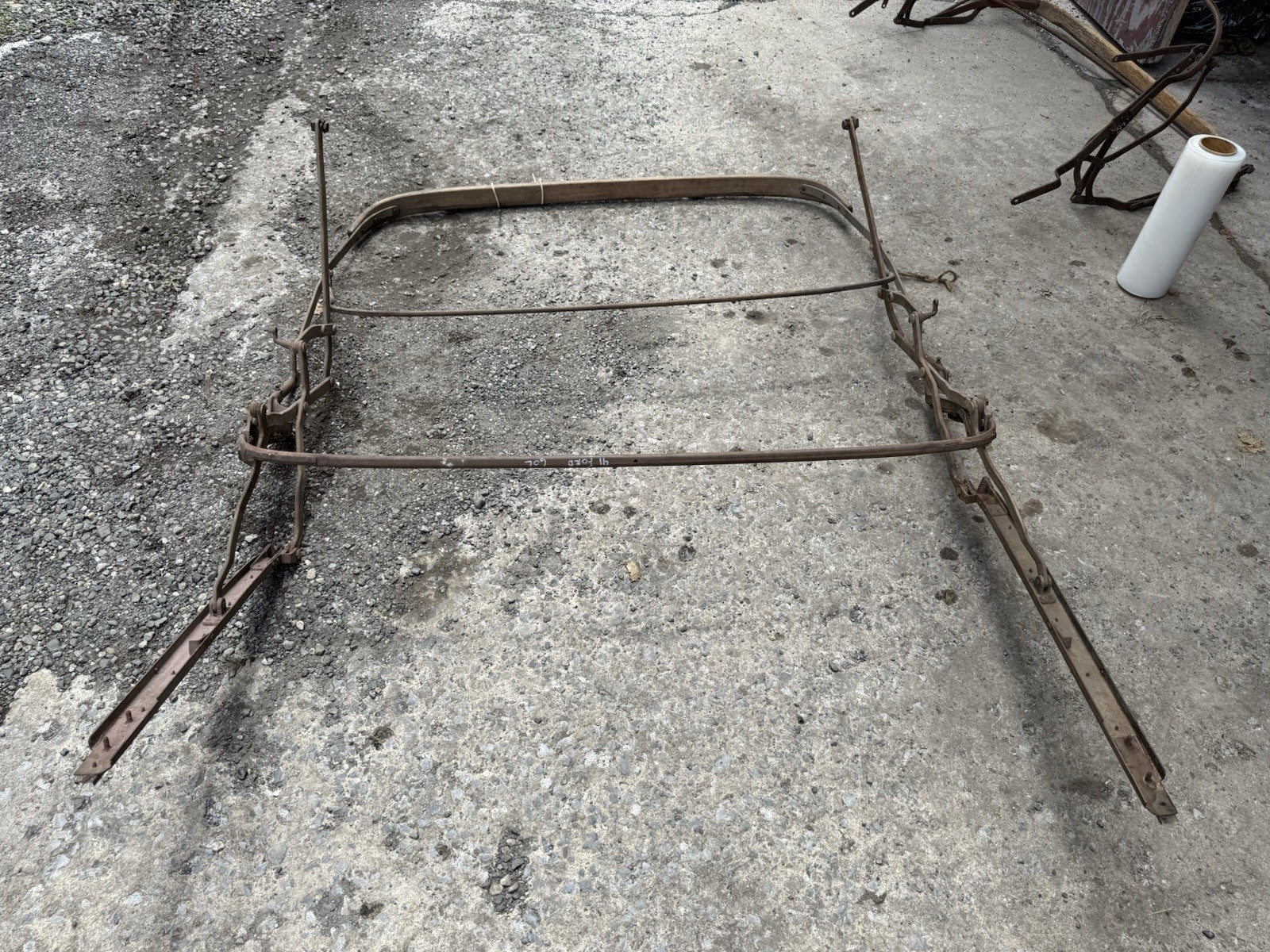 1941 Ford Convertible Top Iron Assembly Original – Iron Trap Garage