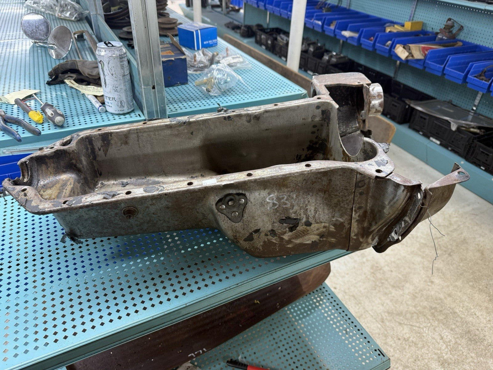1932 1947 Ford Truck Flathead V8 Engine 2 PIECE OIL PAN Original