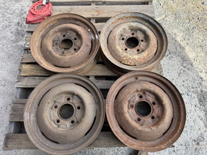 1940 - 1948 Ford Steel Wheels 16”x4” 5x5.5 BP Hot Rod Coupe Roadster