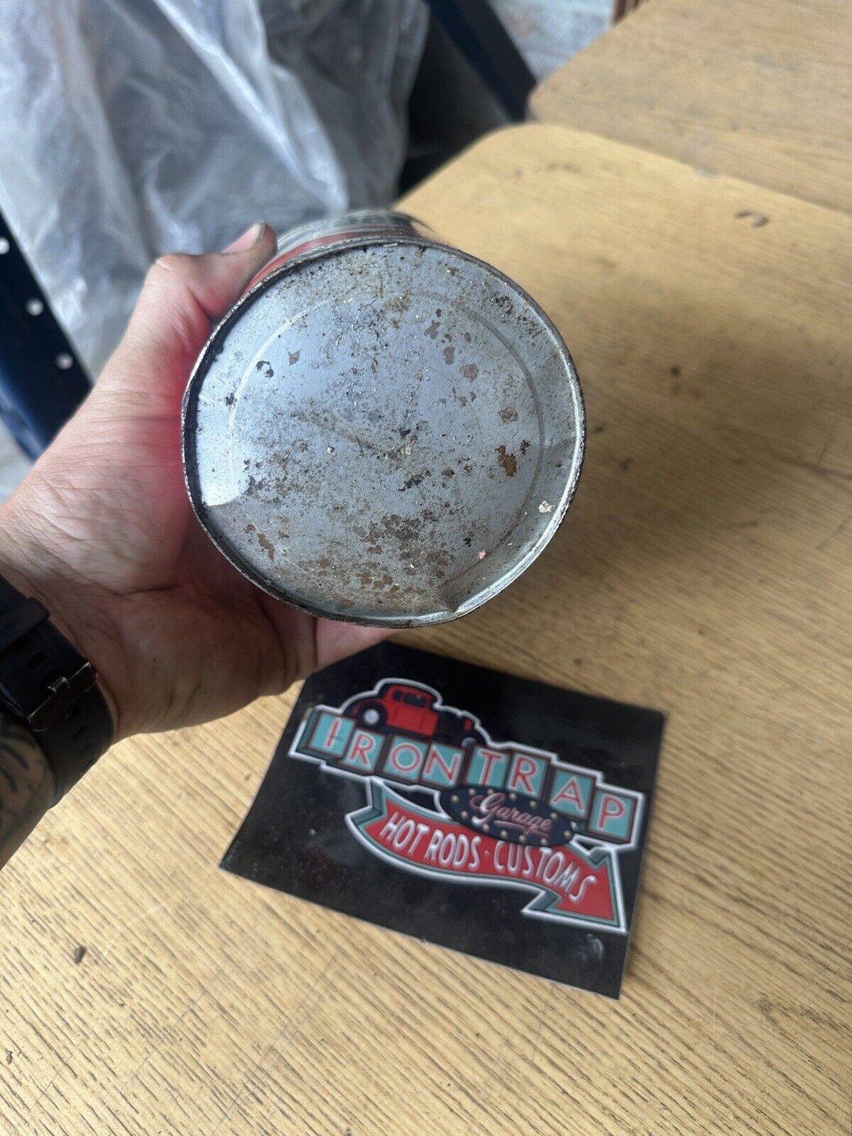 Texaco Full Aircraft Engine Oil Can PETROLEANA SAE-40 Man Cave