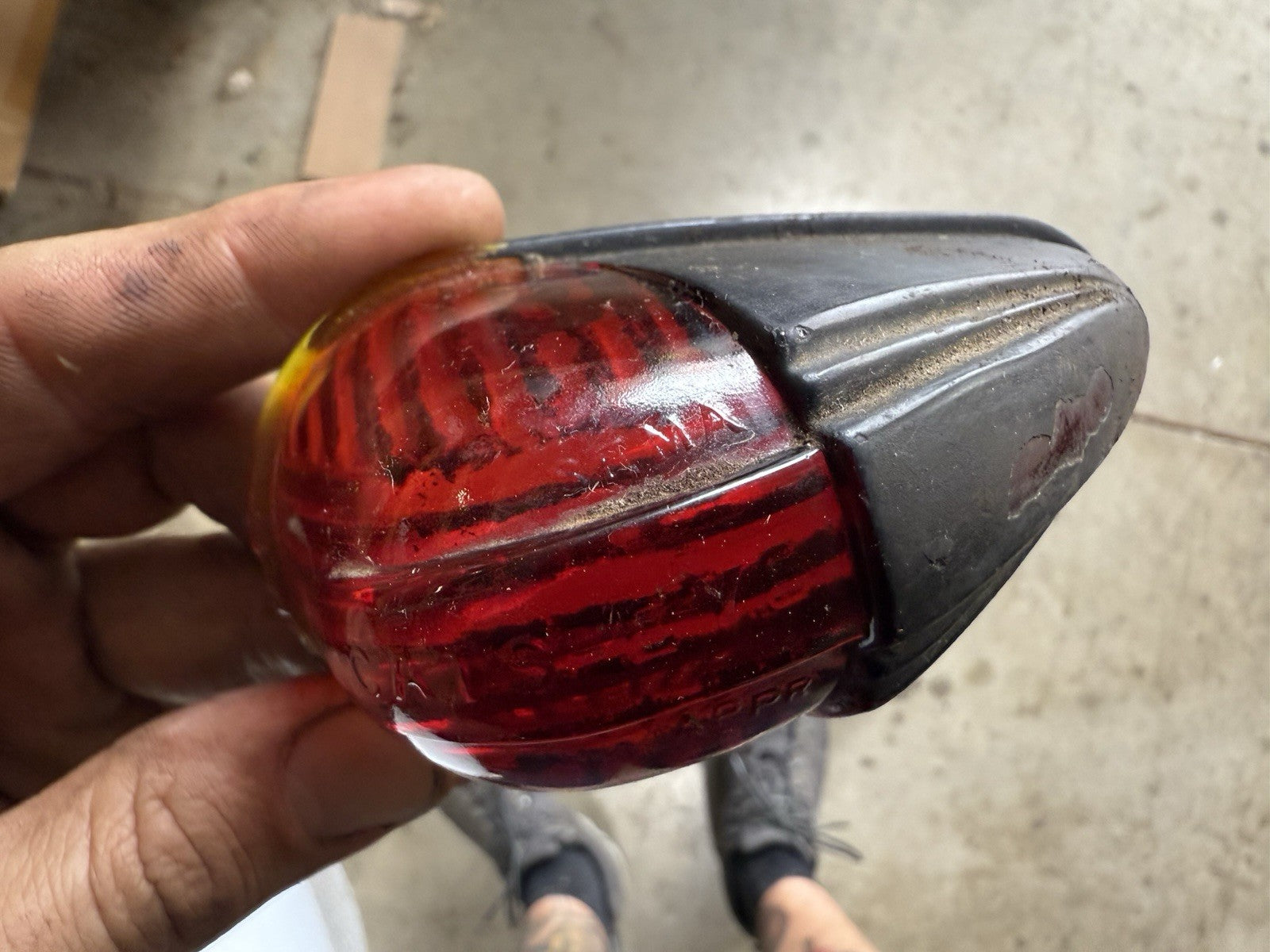 Vintage Cats-Eye Lenses Clearance Light Marker Cab Truck Trailer