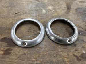 1947 1948 Ford Car Marker Light Bezels Coupe Sedan Convertible
