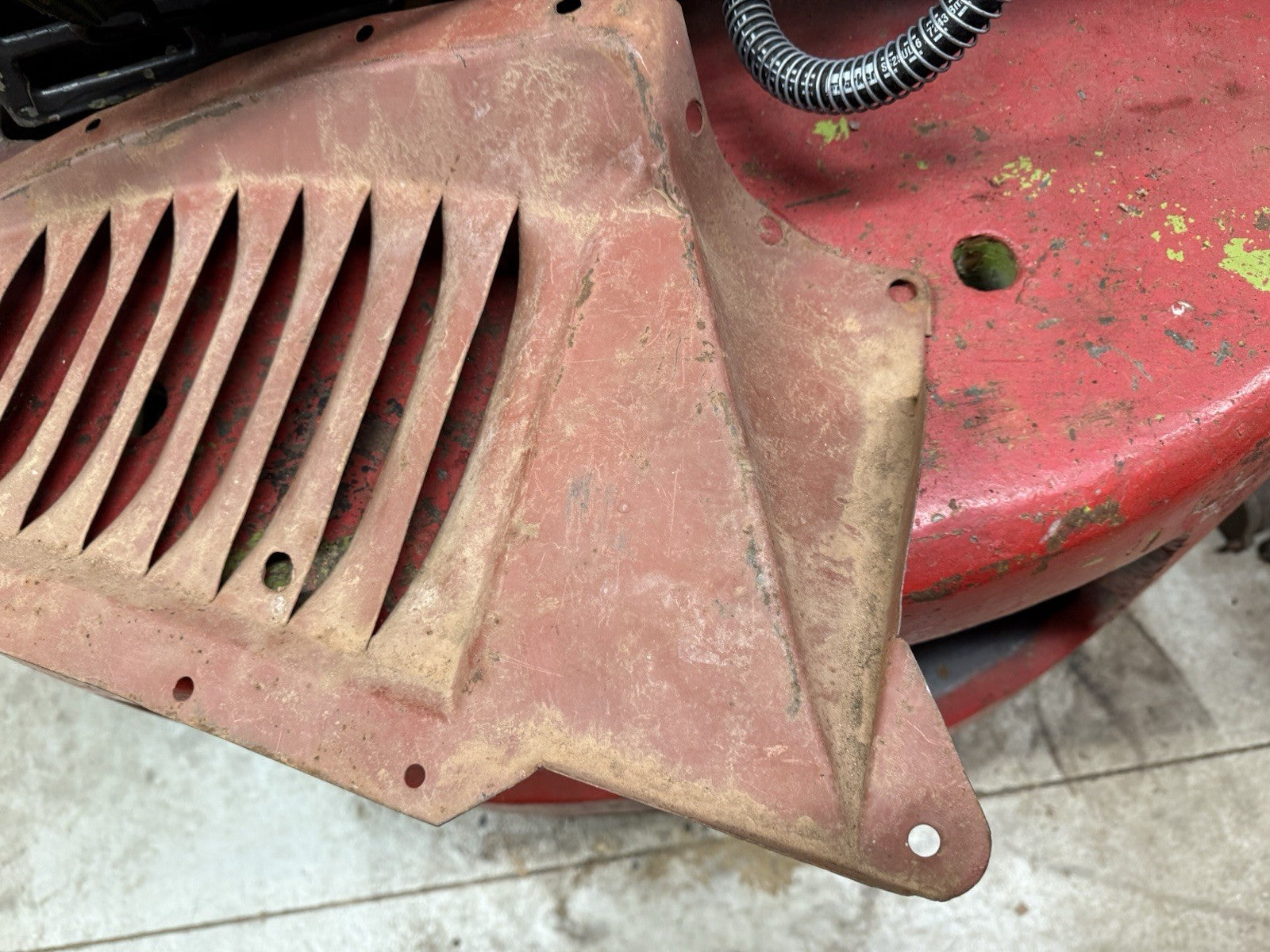 1936 Ford INNER FRONT FENDER PANELS Original Louvered Drivers Side