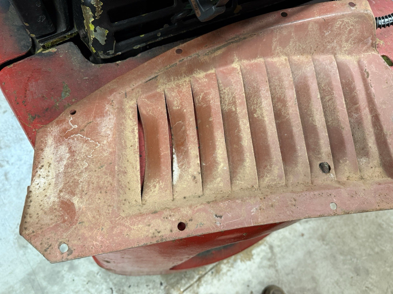 1936 Ford INNER FRONT FENDER PANELS Original Louvered Drivers Side