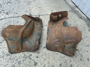 1955 Chevrolet Chevy Pair Of Front Inner Fenders Sedan Convertible