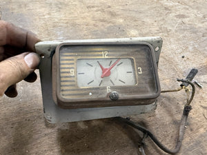 1941 Mercury Glove Box Clock Original & Mount Coupe Sedan Convertible