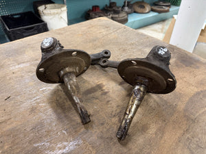 1937 - 1940  Ford Round Back Passenger Car Spindles Pair Original