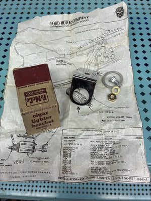 NOS 1957 1958 Ford Cigarette Cigar Underdash Lighter Bracket B8A-18642A