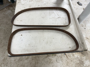 1936 Chevy Master 2dr Sedan Quarter Window Garnish Molding Pair Chevrolet