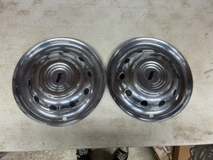 RARE!!!  1951 FORD CRESTLINER HUBCAPS 51 1950 Wheel Covers Custom Hot Rod