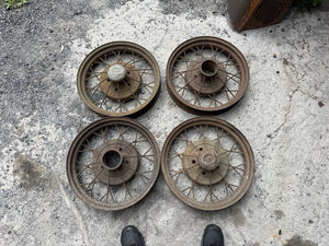 4 1930 1931 Ford Model A 19" Wire Wheels 5x5.5 BP Coupe Sedan Roadster Original