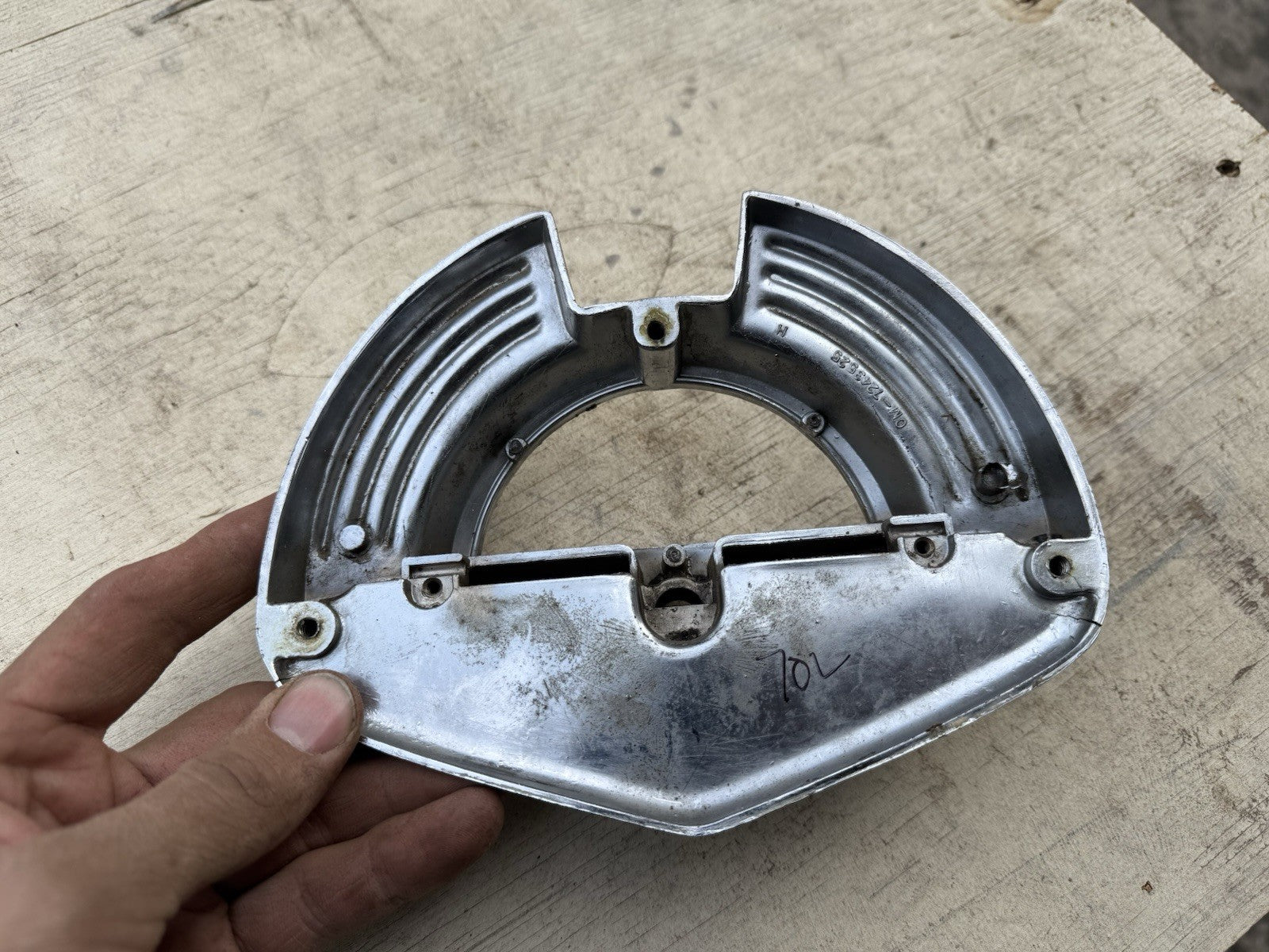 1950 Mercury Trunk Emblem Handle Original OM-7243525 Coupe