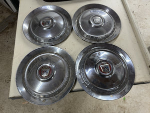 1953 1954 Ford 15" Skyliner Sunliner Victoria Stainless Wheel Covers Hubcaps