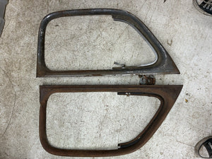 1946, 1947, 1948, Ford Coupe Short Door GARNISH MOLDINGS , With Vent Frames