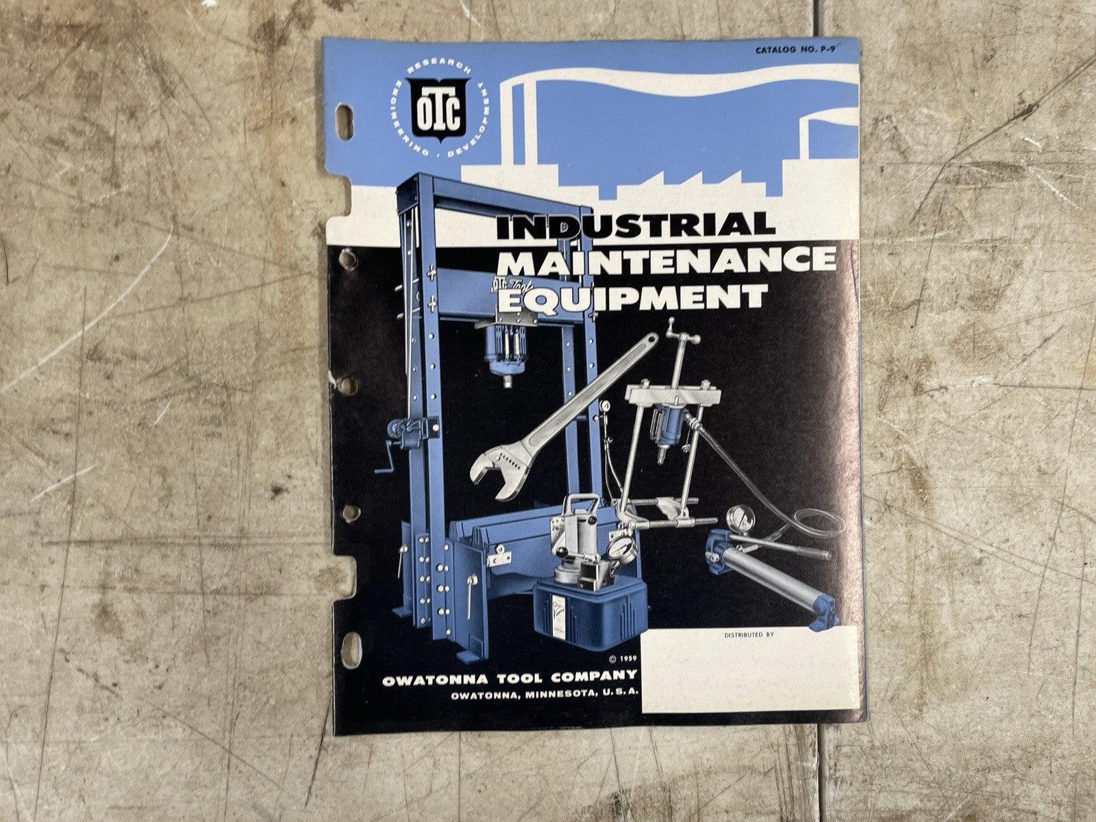 Vintage 1959 OTC Industrial Maintenance Equipment Tools Catalog No