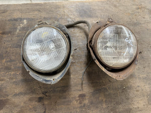 1940 Ford Standard Deluxe & 1940-1941 Ford Pickup Pair of headlight buckets