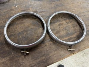 1930 1931 Ford Model A Headlight Bezels Trim Rings Original Coupe Sedan Roadster