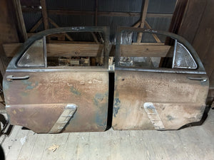 1952 1953 Ford 4 Door Sedan Rear Doors Original Complete Pair