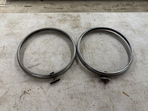 Vintage 1933-1934 FORD TWOLITE Headlight Trim Rings Coupe Sedan Roadster