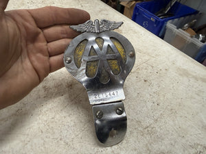 AA Automobile Association License Plate Topper Badge ~ LONDON, ENGLAND UK