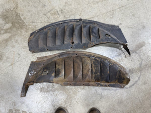1935 Ford INNER FRONT FENDER PANELS Original LOUVERED pair car