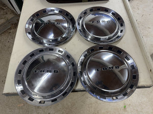 1952 Ford Hubcaps Wheel Covers Hub Cap Set of 4 Crestline Mainline Victoria
