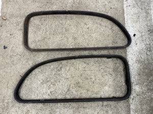 1935 1936 Ford Tudor Sedan Quarter Window Garnish Molding Pair